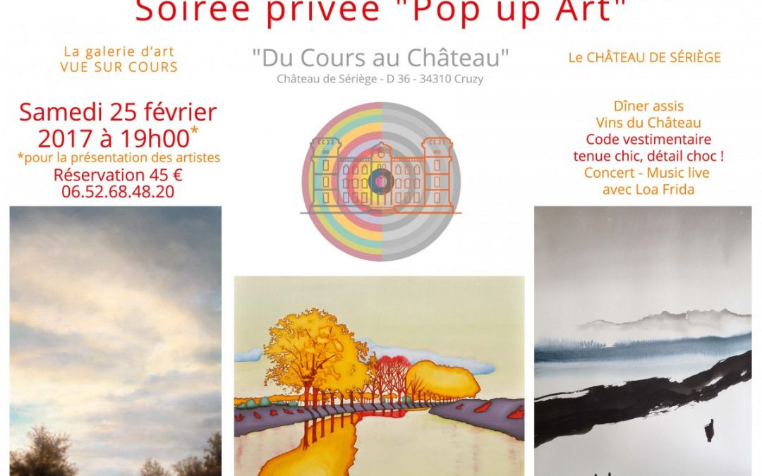 Samedi 25 février 2017 – Soirée « Pop Up Art »